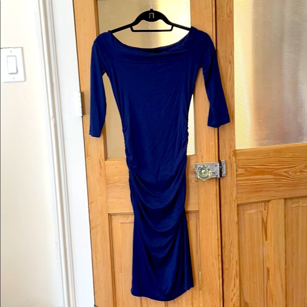 Navy Bodycon 3/4 dress